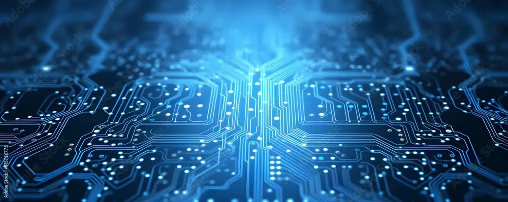 Blue toned data line representation